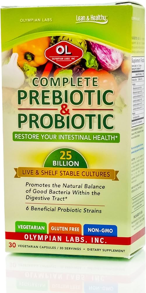 Olympian Labs Complete Prebiotic and Probiotic Supplement