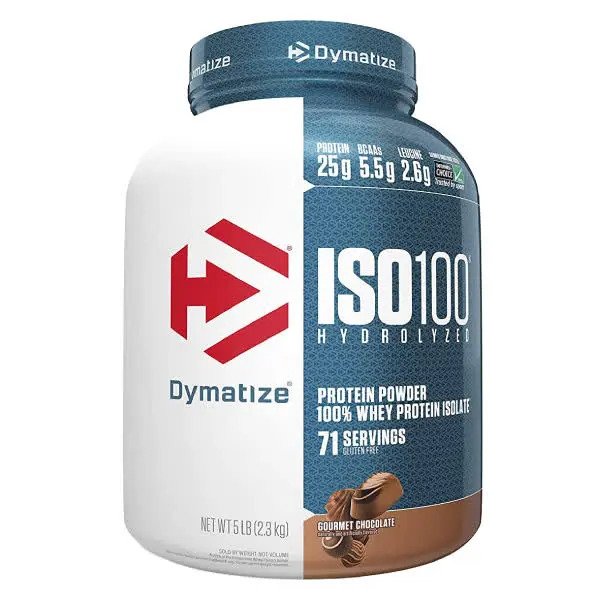 Dymatize Iso 100 hydrolyzed whey protein isolate 5 Lb / 1.3 Lb