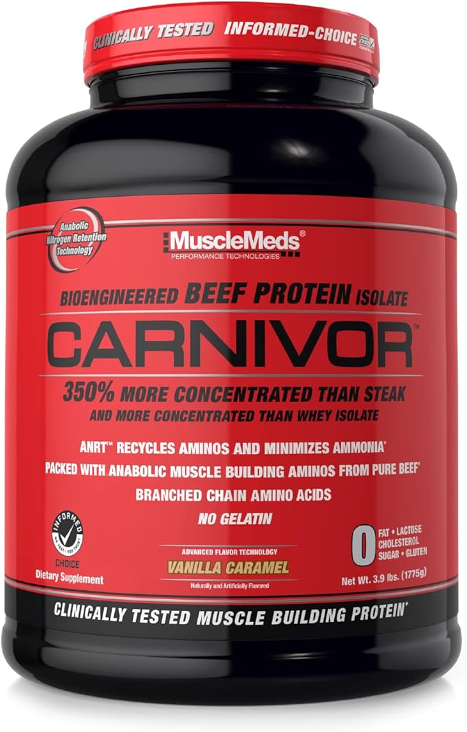 MUSCLEMEDS BEEF PROTEIN ISOLATE CARNIVOR 4 LBS