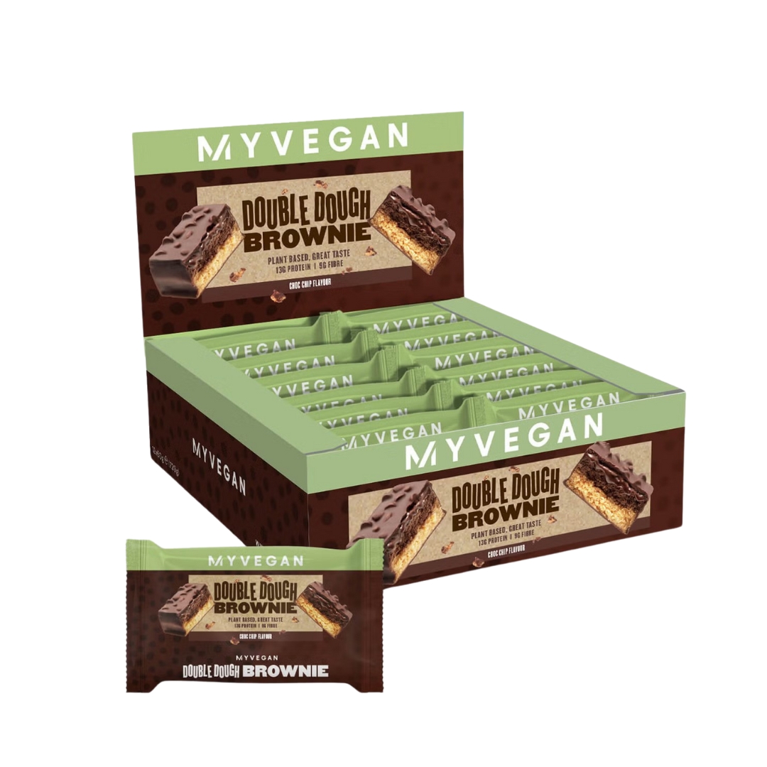 Myvegan double dough brownie choc chip