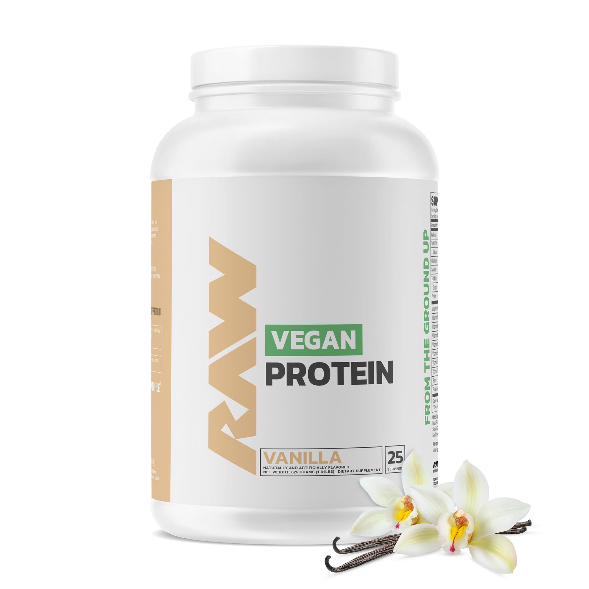 RAW Vegan Protein Powder Vanilla Flavor
