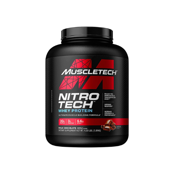 MUSCLETECH NITRO TECH WHEY PROTEIN 4 LBS