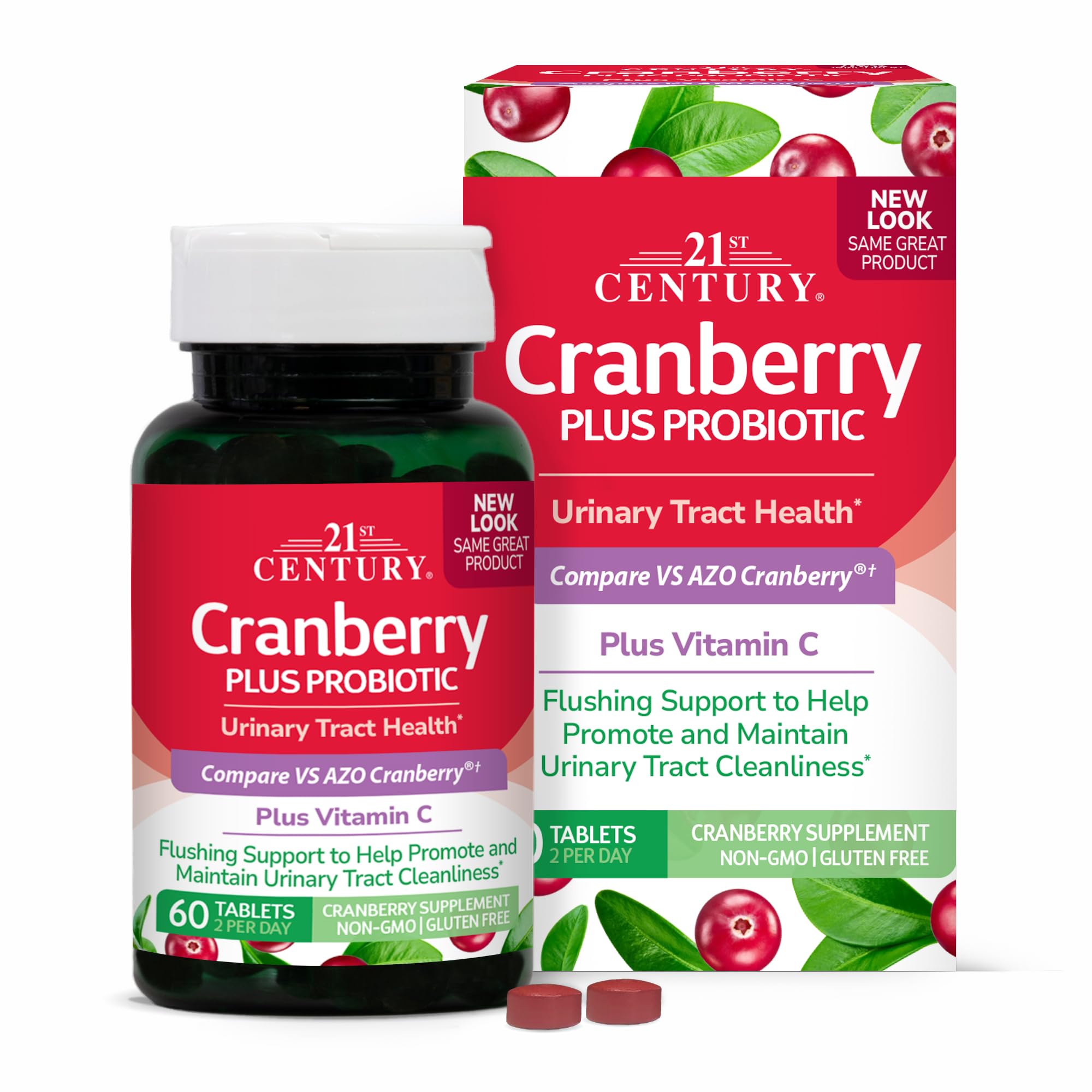 21ST CENTURY CRANBERRY PLUS PROBIOTICS 60 TABLETS